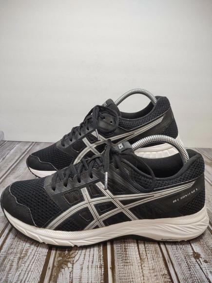ASICS Gel-Contend 5 Men's Size 9 Black Low Top Sneakers - Picture 1 of 8